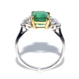Engagement rings - Trilogy Emerald and Diamond Ring 
