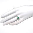 Engagement rings - Trilogy Emerald and Diamond Ring 