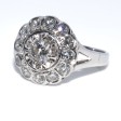Antique jewelry - Diamond Vintage Cluster Ring