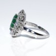 Engagement rings - Emerald Pompadour Ring