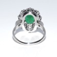 Engagement rings - Emerald Pompadour Ring