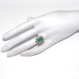 Engagement rings - Emerald Pompadour Ring