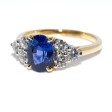 Engagement rings - Sapphire and Diamond Ring