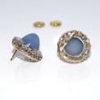 Antique jewelry - Chalcedony and Diamond Earrings