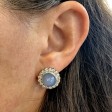 Antique jewelry - Chalcedony and Diamond Earrings