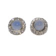 Antique jewelry - Chalcedony and Diamond Earrings