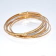 Antique jewelry - Vintage 7 Bands Bangles Bracelet