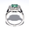 Engagement rings - Emerald and Diamond Ring