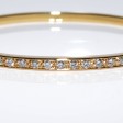 Recent jewelry - Gold and Diamonds Cuff Bracelet