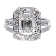 Engagement rings - Emerald Cut Diamond Ring 
