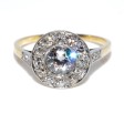 Antique jewelry - Cluster Diamond Ring 