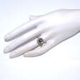 Engagement rings - Diamond and Green Sapphire Pompadour Ring