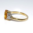 Engagement rings - Yellow Sapphire and Diamond Ring 
