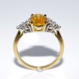 Engagement rings - Yellow Sapphire and Diamond Ring 