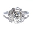 Antique jewelry - Art Deco Diamond Cluster Ring