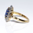 Engagement rings - Diamond and Sapphire Pompadour Ring
