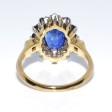 Engagement rings - Diamond and Sapphire Pompadour Ring