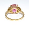 Jewelry creations - Pink Tourmaline and Diamond Ring 