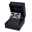 Antique jewelry - Art Deco Diamond and Emerald Brooch