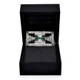 Antique jewelry - Art Deco Diamond and Emerald Brooch