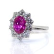 Recent jewelry - Diamond and Ruby Cluster Ring