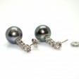Recent jewelry - Diamonds and Tahiti Pearls Earrings