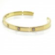 Recent jewelry - Gold and Diamonds Cuff Bracelet
