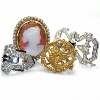 Antique brooches  & others